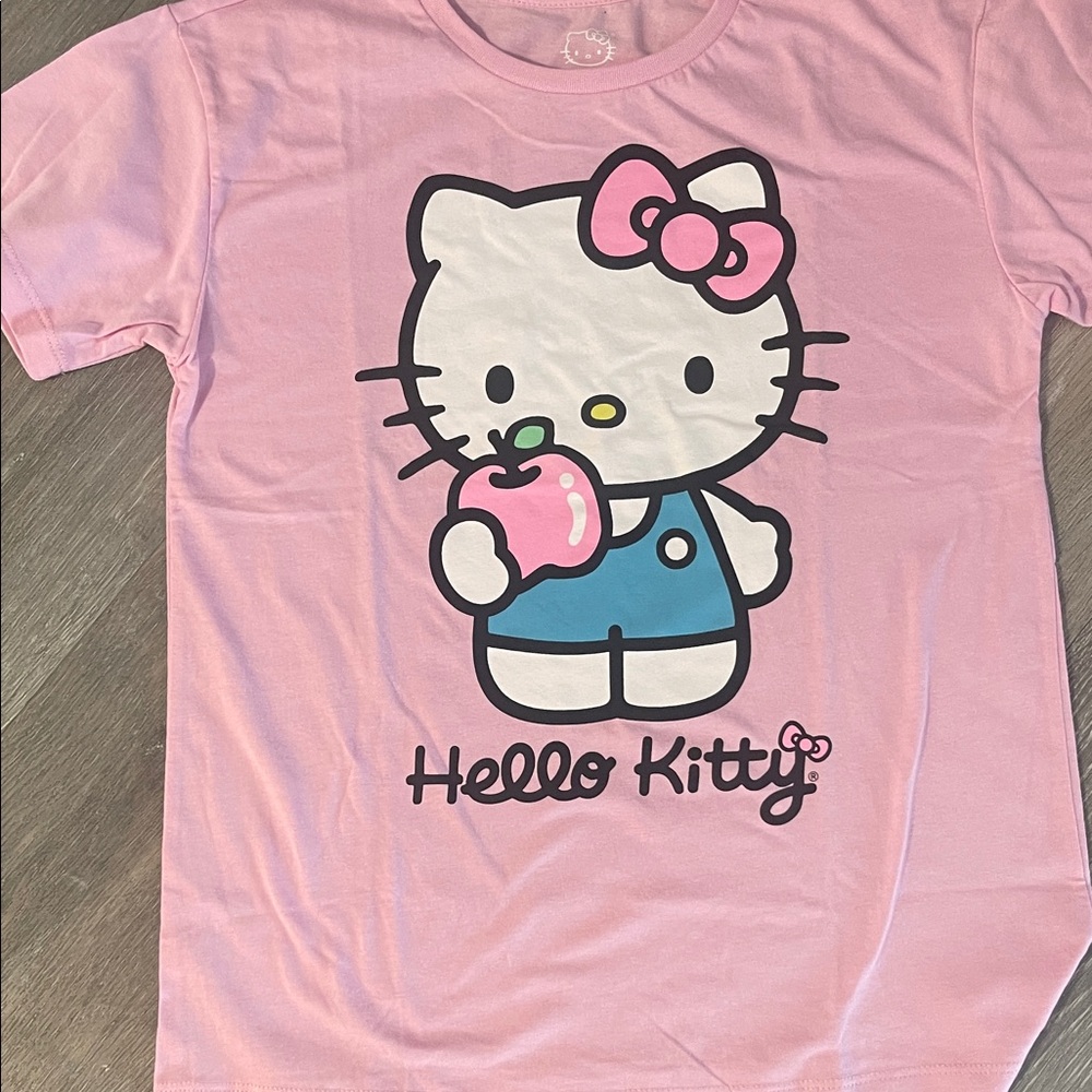 Hello Kitty Pink and Blue Short Sleeve Tee